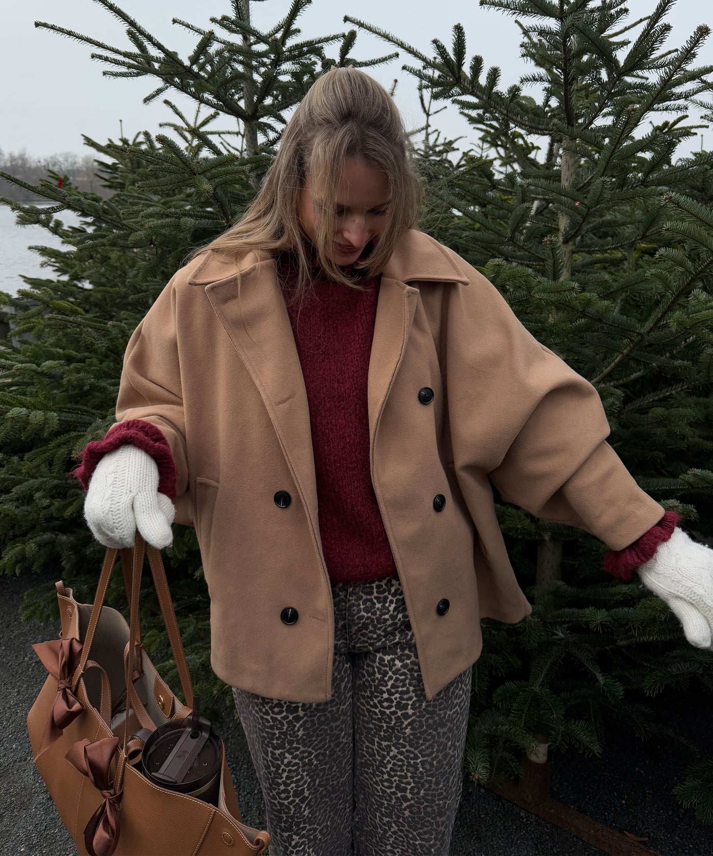 Oversize Jacke Joana Camel Ladypolitan ♡