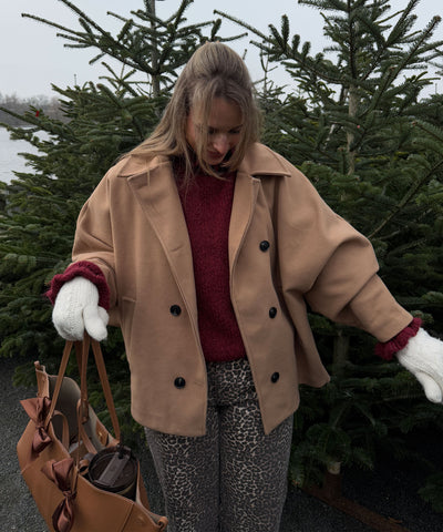 Oversize Jacke Joana Camel Ladypolitan ♡