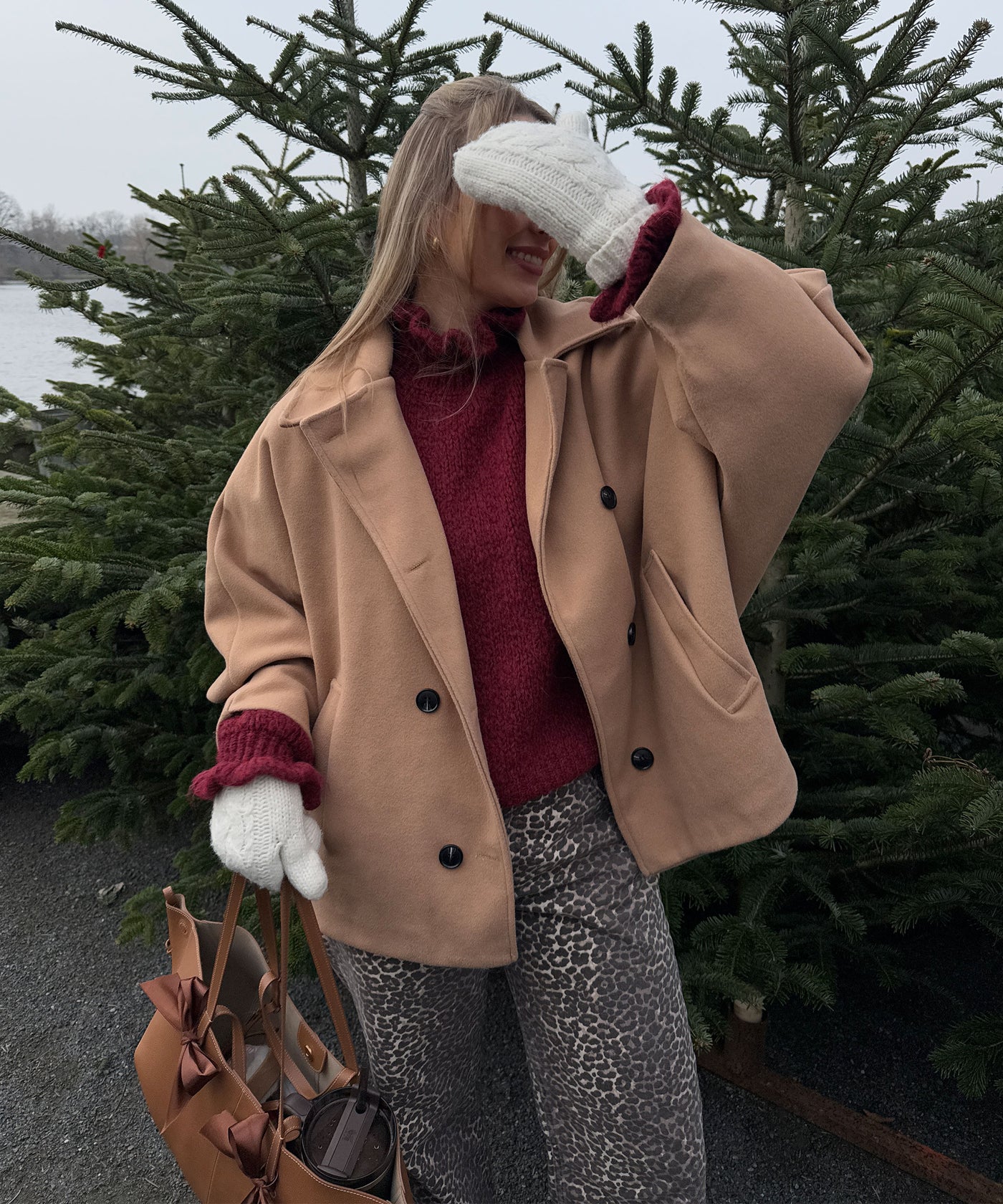 Oversize Jacke Joana Camel Ladypolitan ♡