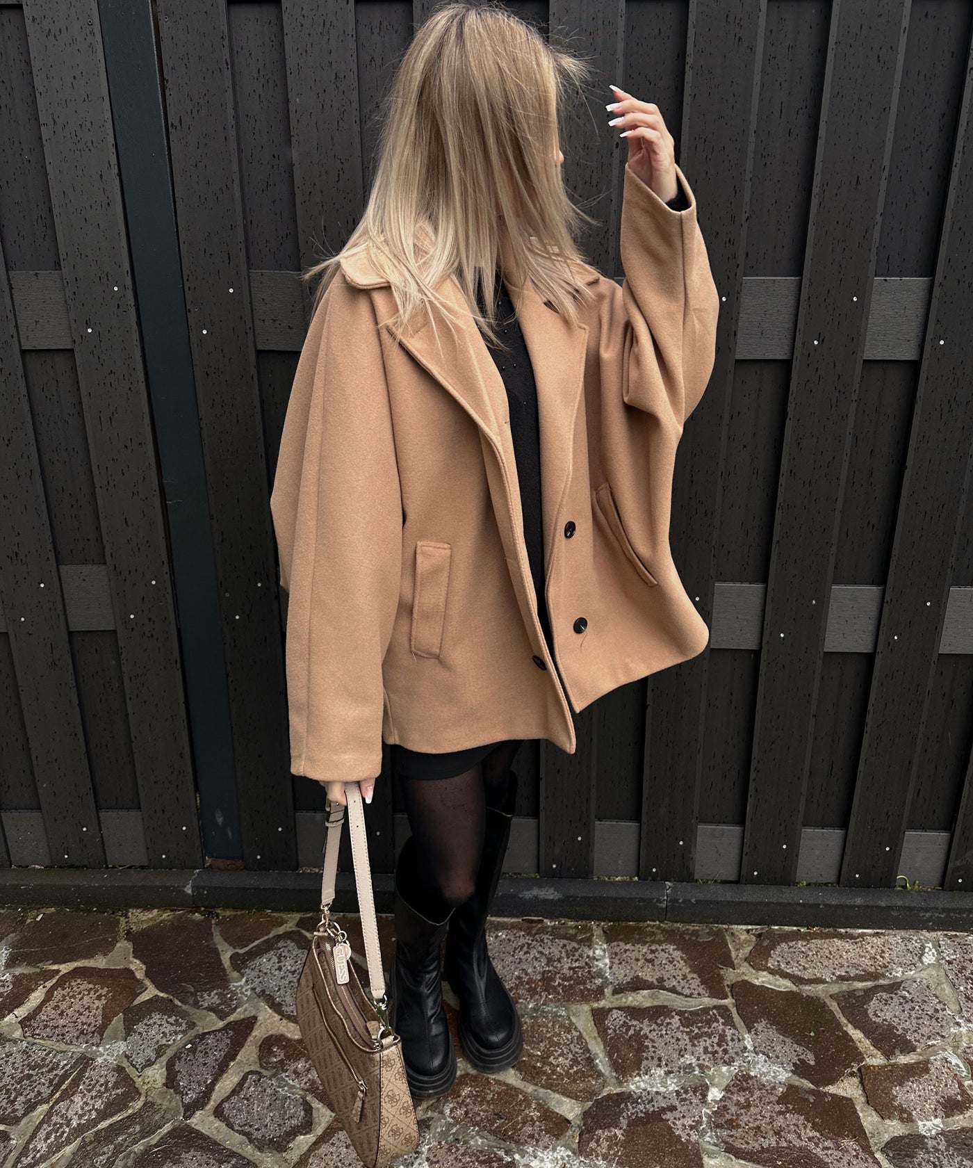 Oversize Jacke Joana Camel