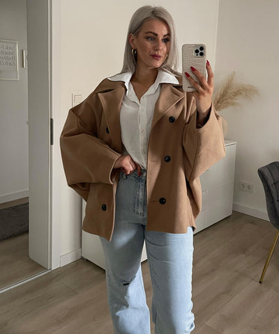 Oversize Jacke Joana Camel