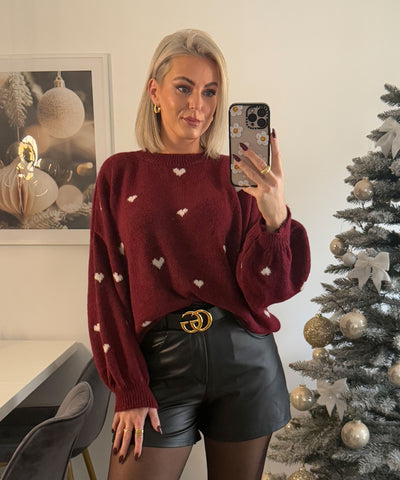 Oversize Pullover Joslin Weinrot Ladypolitan ♡