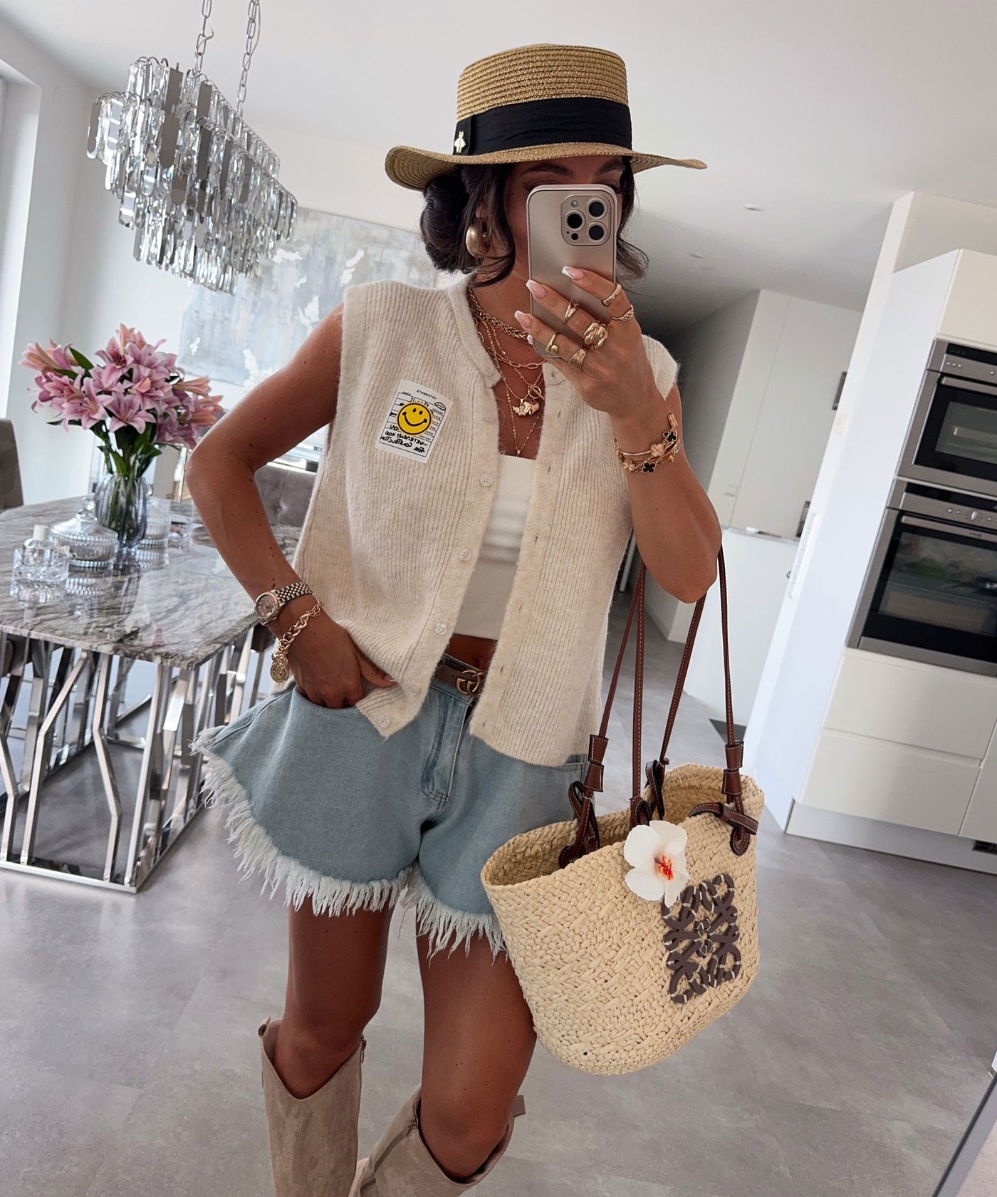 Weste Riula Beige Ladypolitan ♡