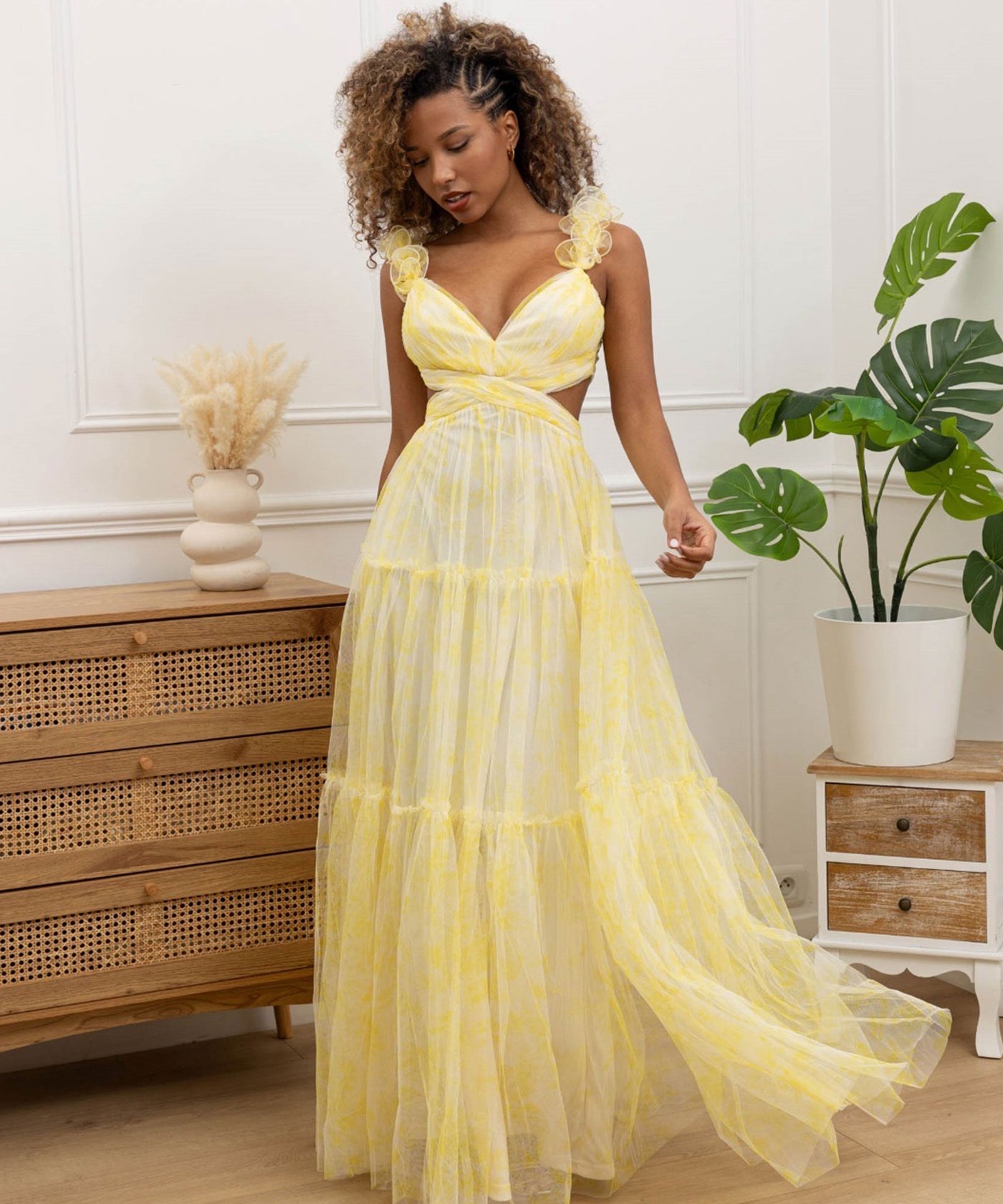 Kleid Alusia Gelb Ladypolitan ♡