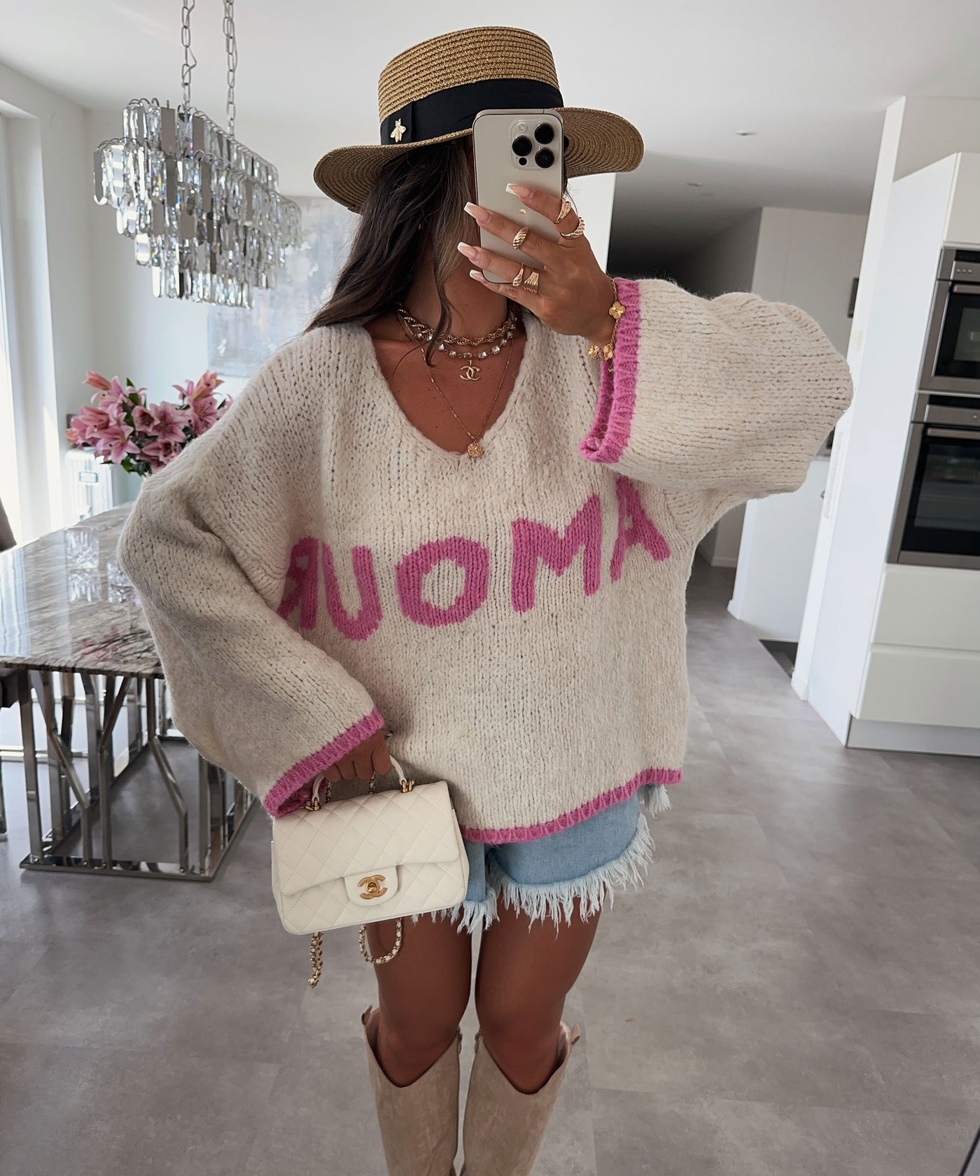 Pullover Amour Beige  Ladypolitan ♡   