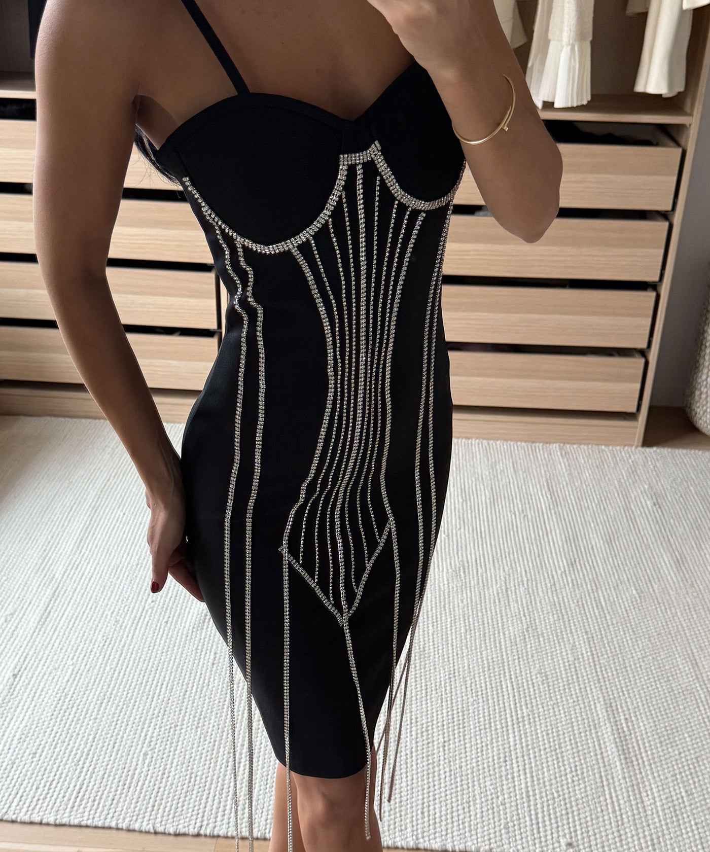 Mini Kleid Kristiana Schwarz Ladypolitan ♡