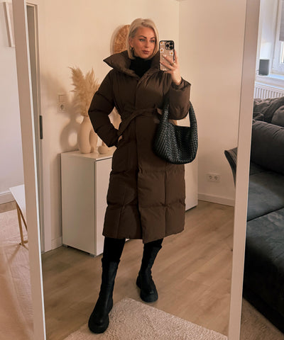 Oversize Parka Kyleih Braun Ladypolitan - Fashion Onlineshop für Damen