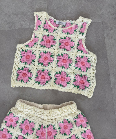 Häkel Shorts Nua Rosa Ladypolitan ♡