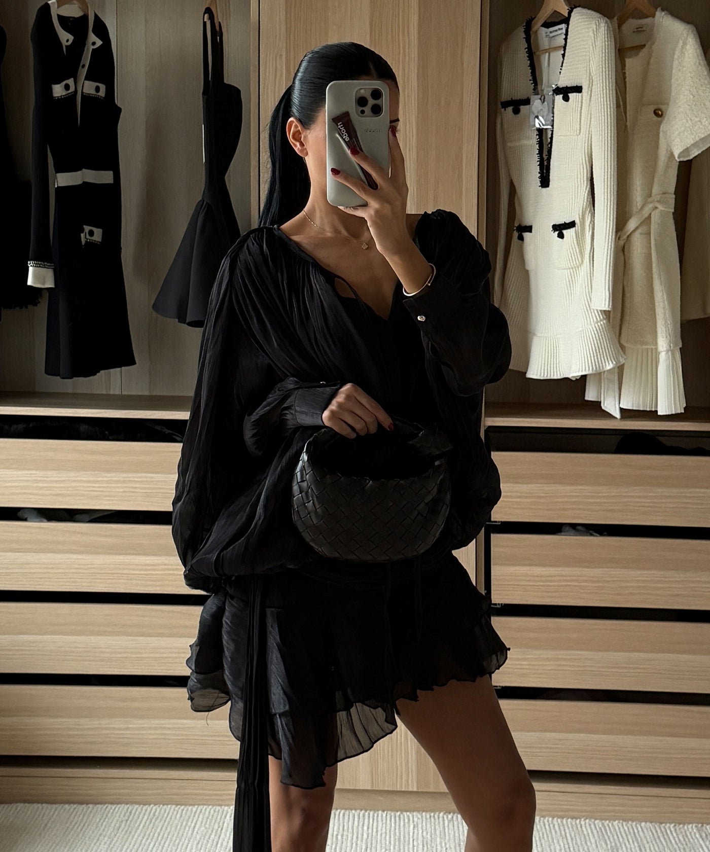 Mini Kleid Laisa Schwarz Ladypolitan ♡