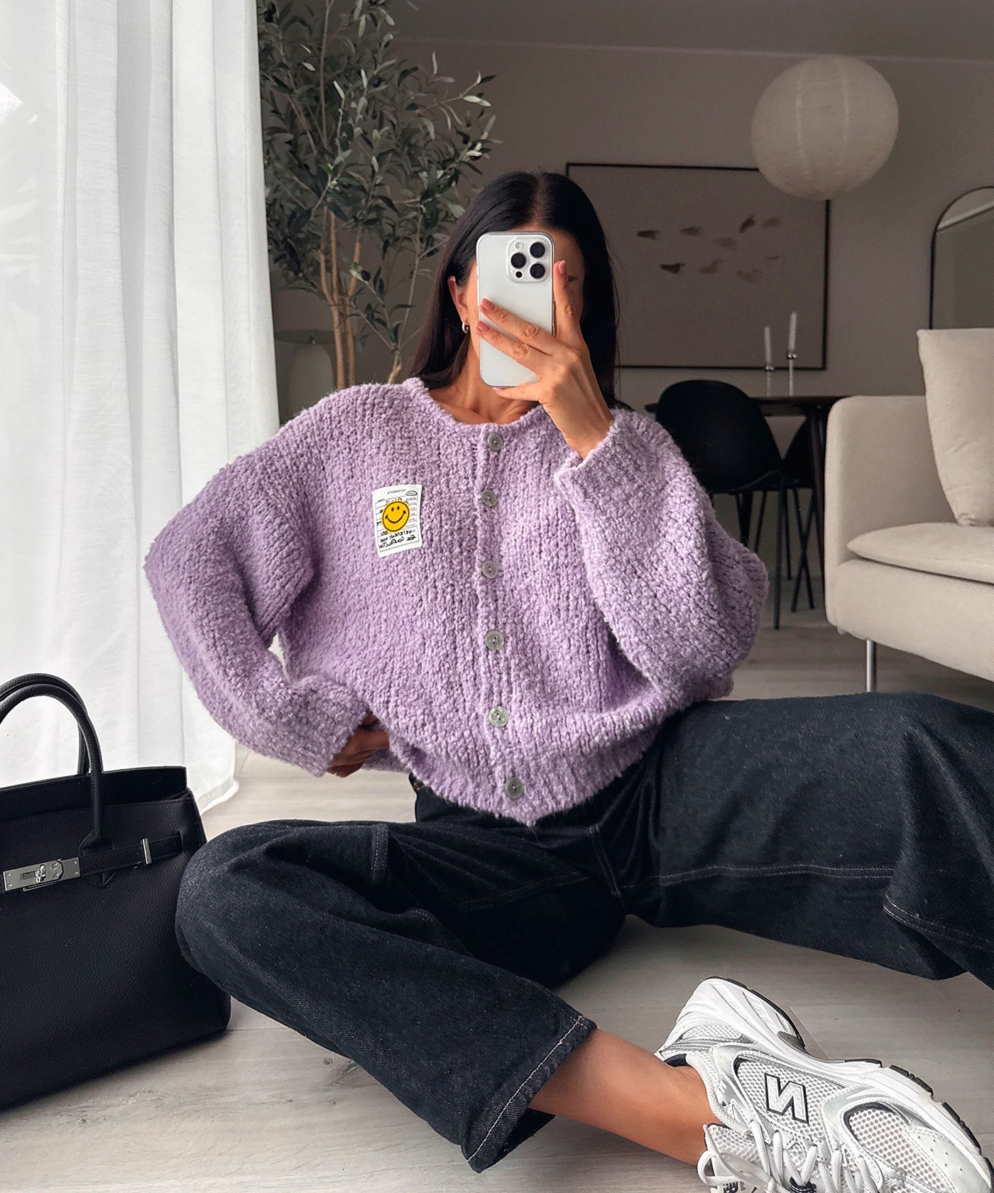 Boucle Cardigan Lalya Lila Ladypolitan ♡