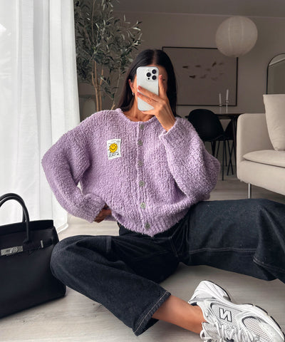 Boucle Cardigan Lalya Lila Ladypolitan ♡