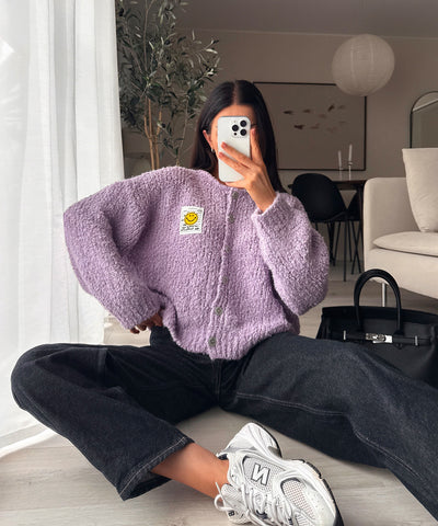 Boucle Cardigan Lalya Lila Ladypolitan ♡