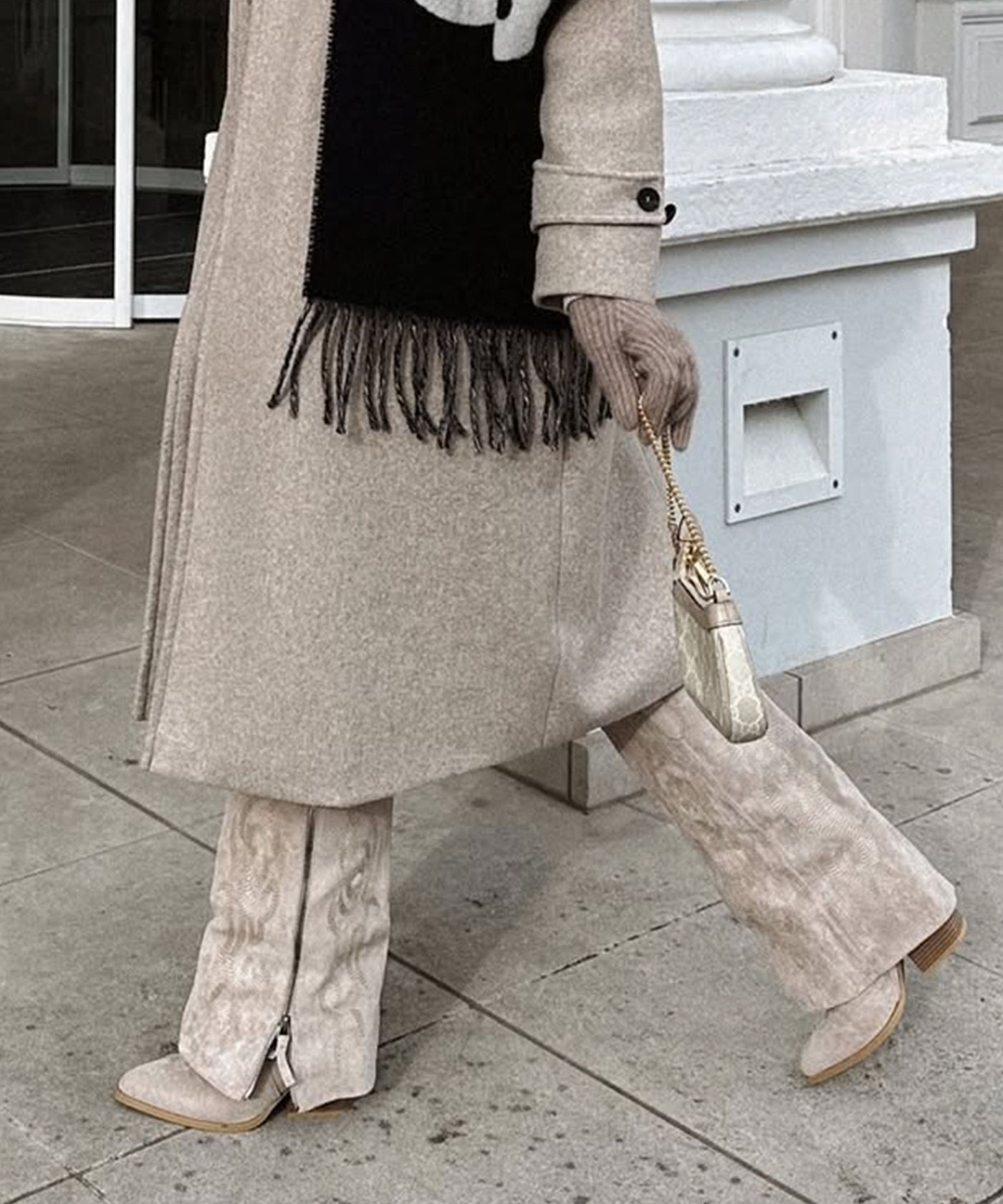 Cowboy Stiefel Lavinia Beige