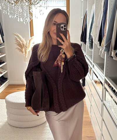 Pullover Lesedi Dunkelbraun Ladypolitan ♡