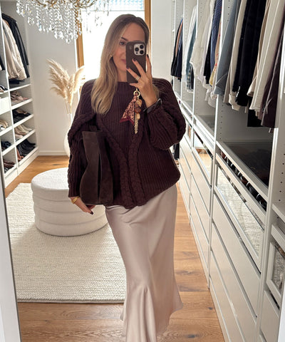 Pullover Lesedi Dunkelbraun Ladypolitan ♡