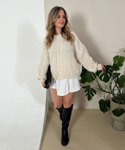 Pullover Leona Beige Ladypolitan ♡
