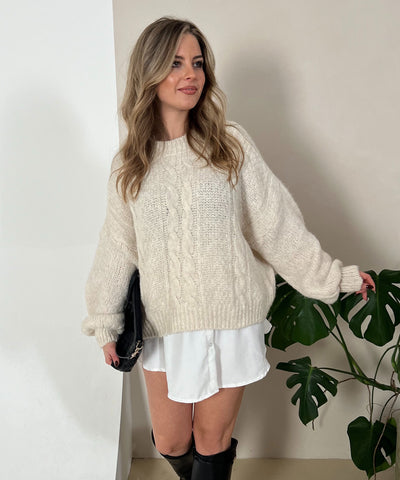 Pullover Leona Beige Ladypolitan ♡