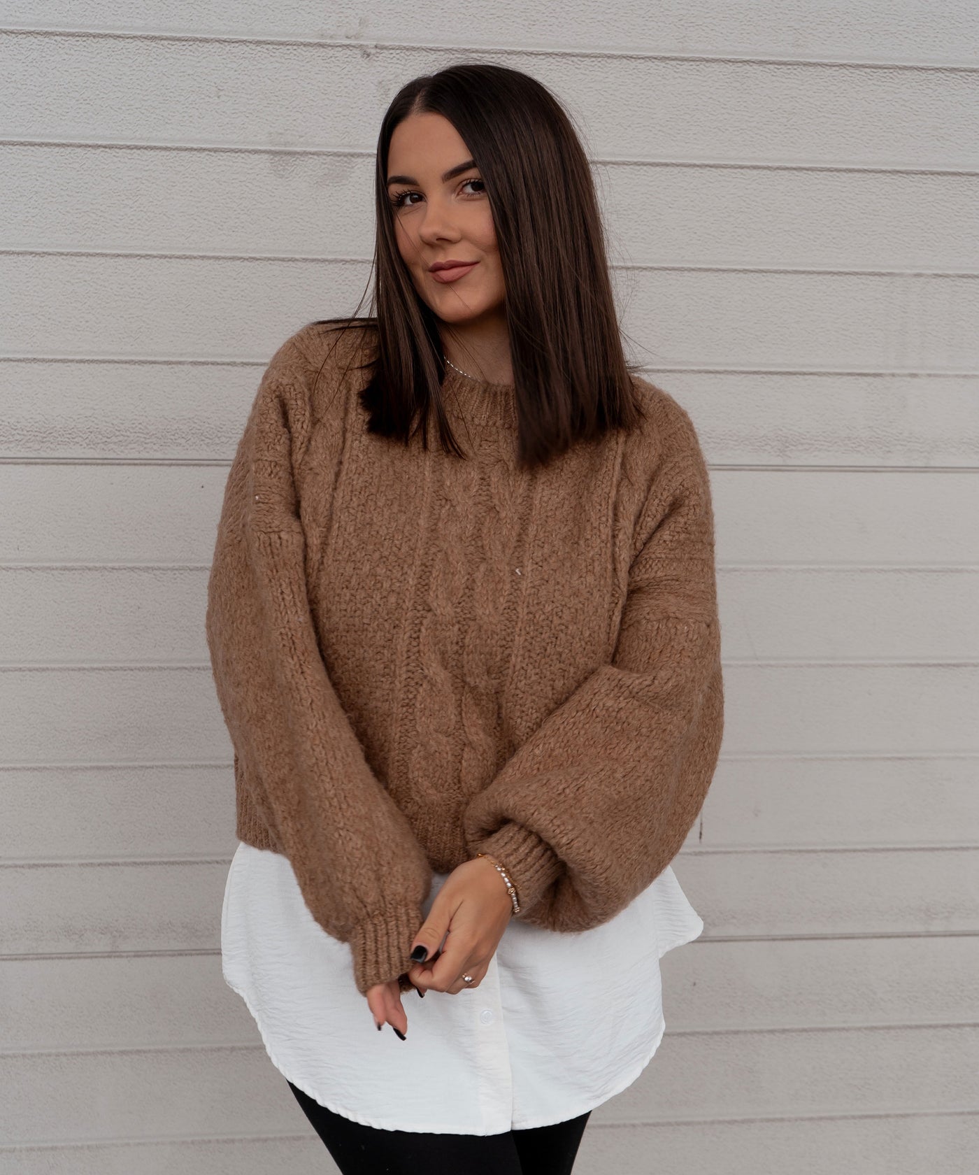 Pullover Leona Taupe Ladypolitan ♡