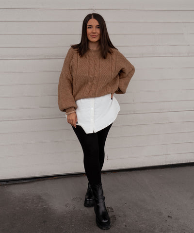 Pullover Leona Taupe Ladypolitan ♡
