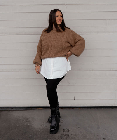 Pullover Leona Taupe Ladypolitan ♡