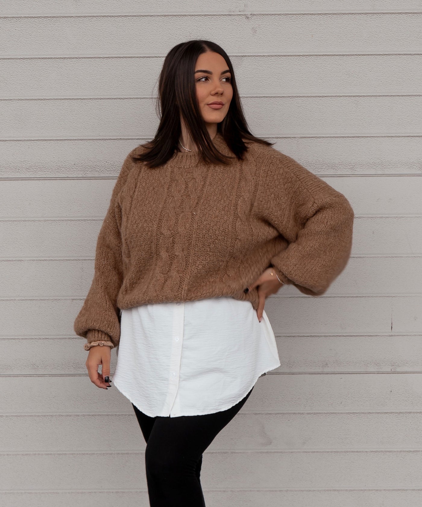 Pullover Leona Taupe Ladypolitan ♡