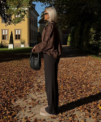 Wildlederoptik Jacke Linu Braun