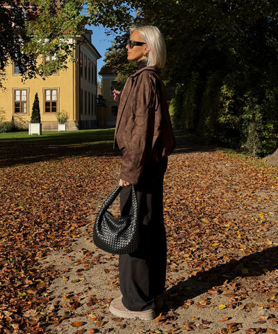 Wildlederoptik Jacke Linu Braun