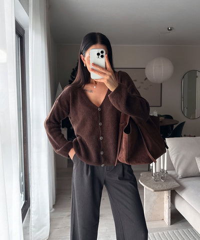 Cardigan Liz Dunkelbraun