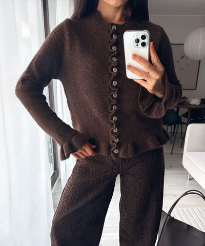 Cardigan Marta Dunkelbraun Ladypolitan ♡