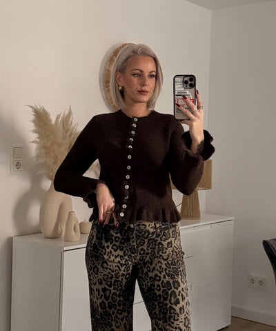 Cardigan Marta Dunkelbraun