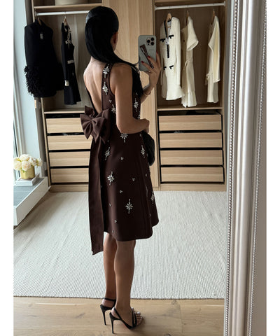 Mini Kleid Maxia Braun Ladypolitan ♡