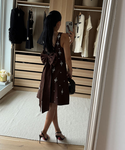 Mini Kleid Maxia Braun Ladypolitan ♡