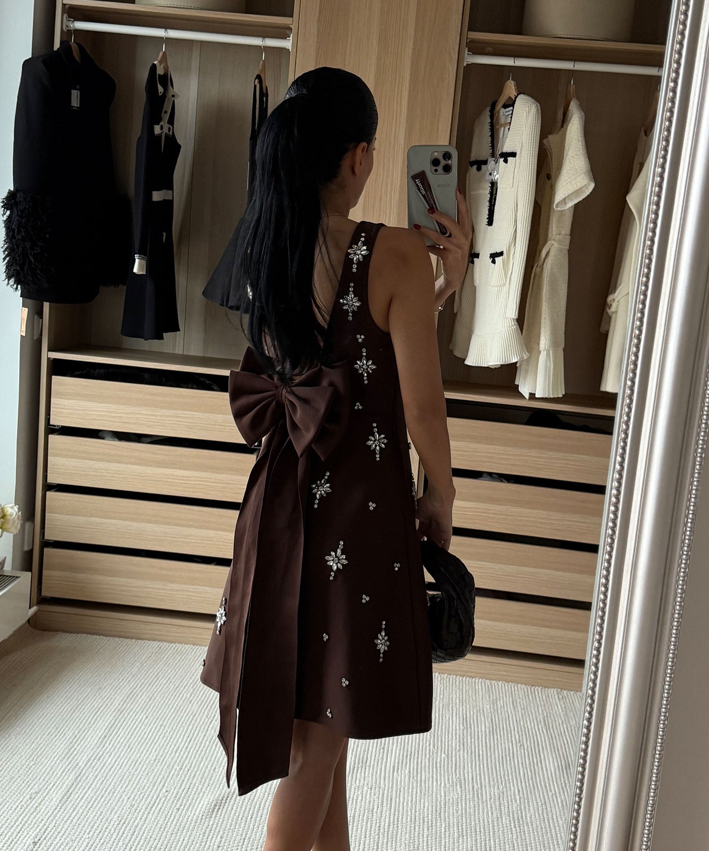 Mini Kleid Maxia Braun Ladypolitan ♡