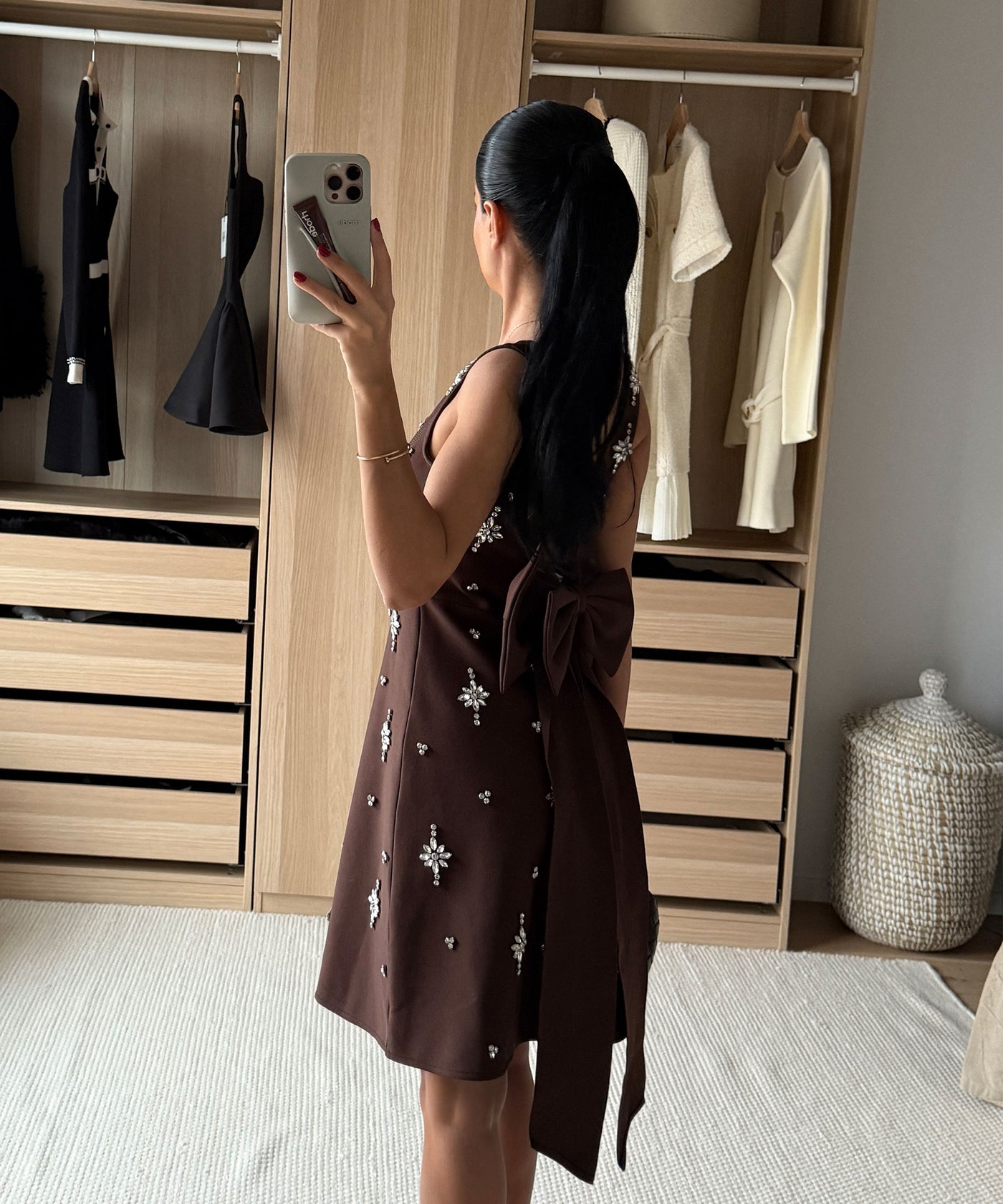 Mini Kleid Maxia Braun Ladypolitan ♡