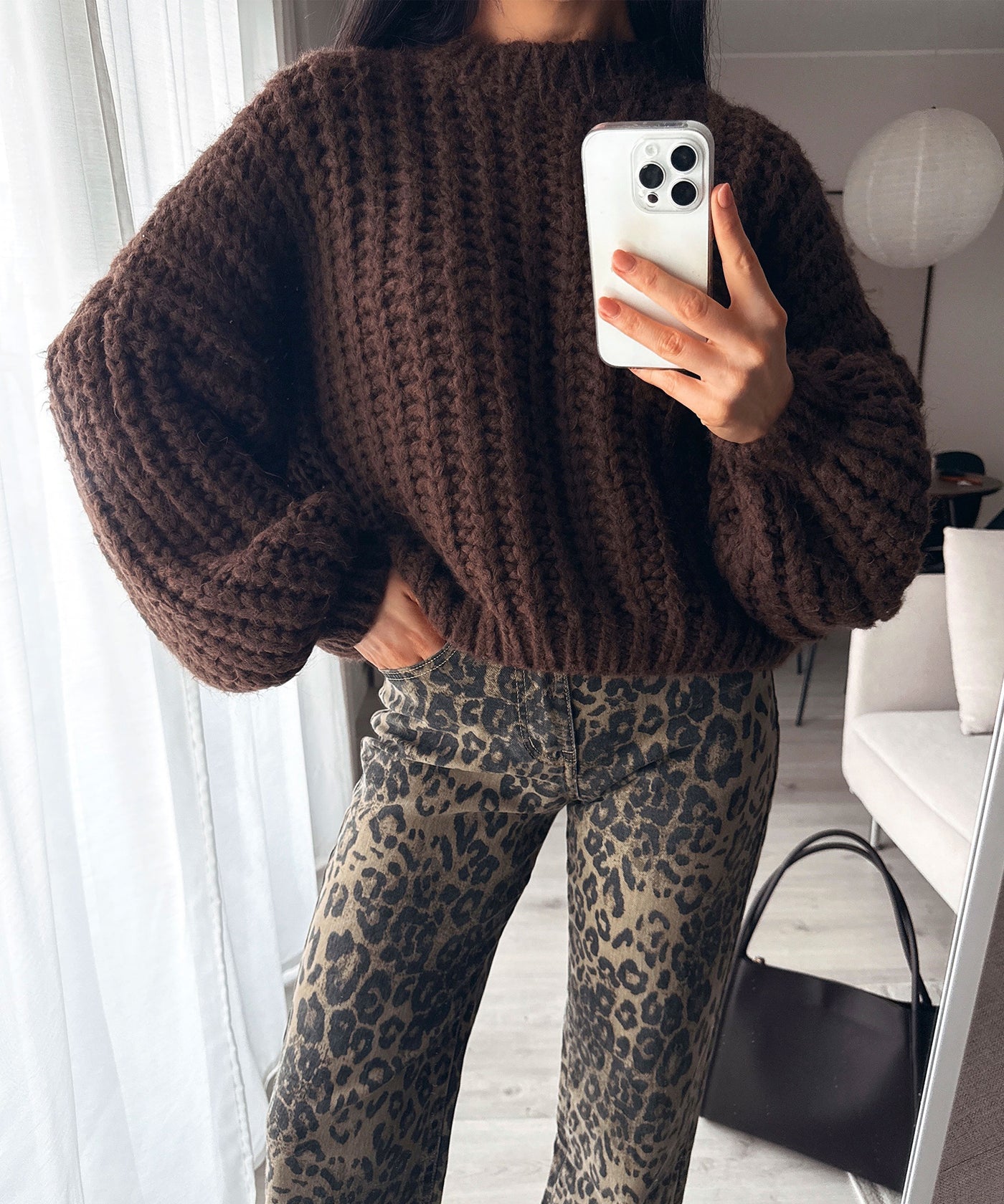 Strickpullover Mia Dunkelbraun Ladypolitan ♡