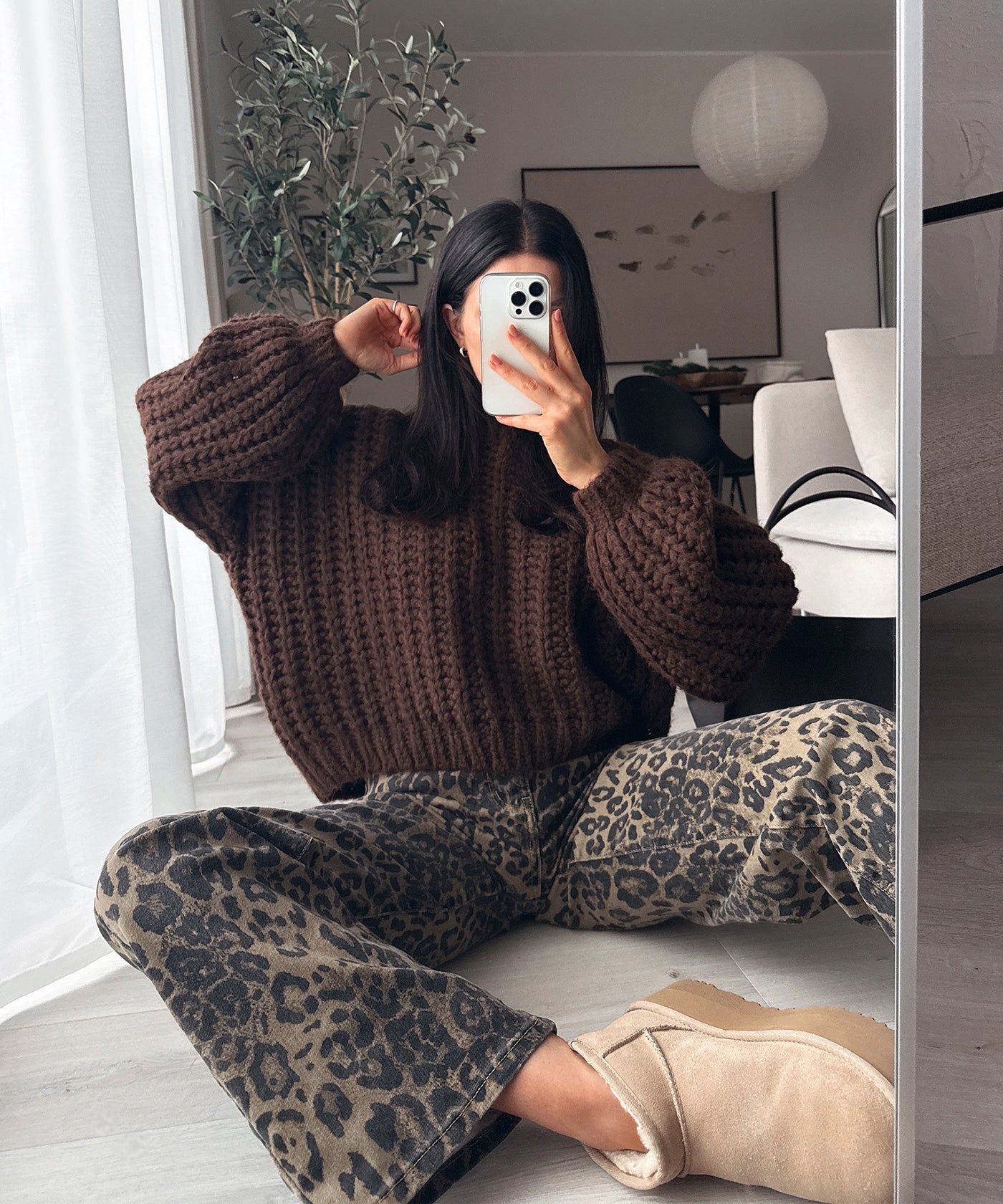 Strickpullover Mia Dunkelbraun Ladypolitan ♡