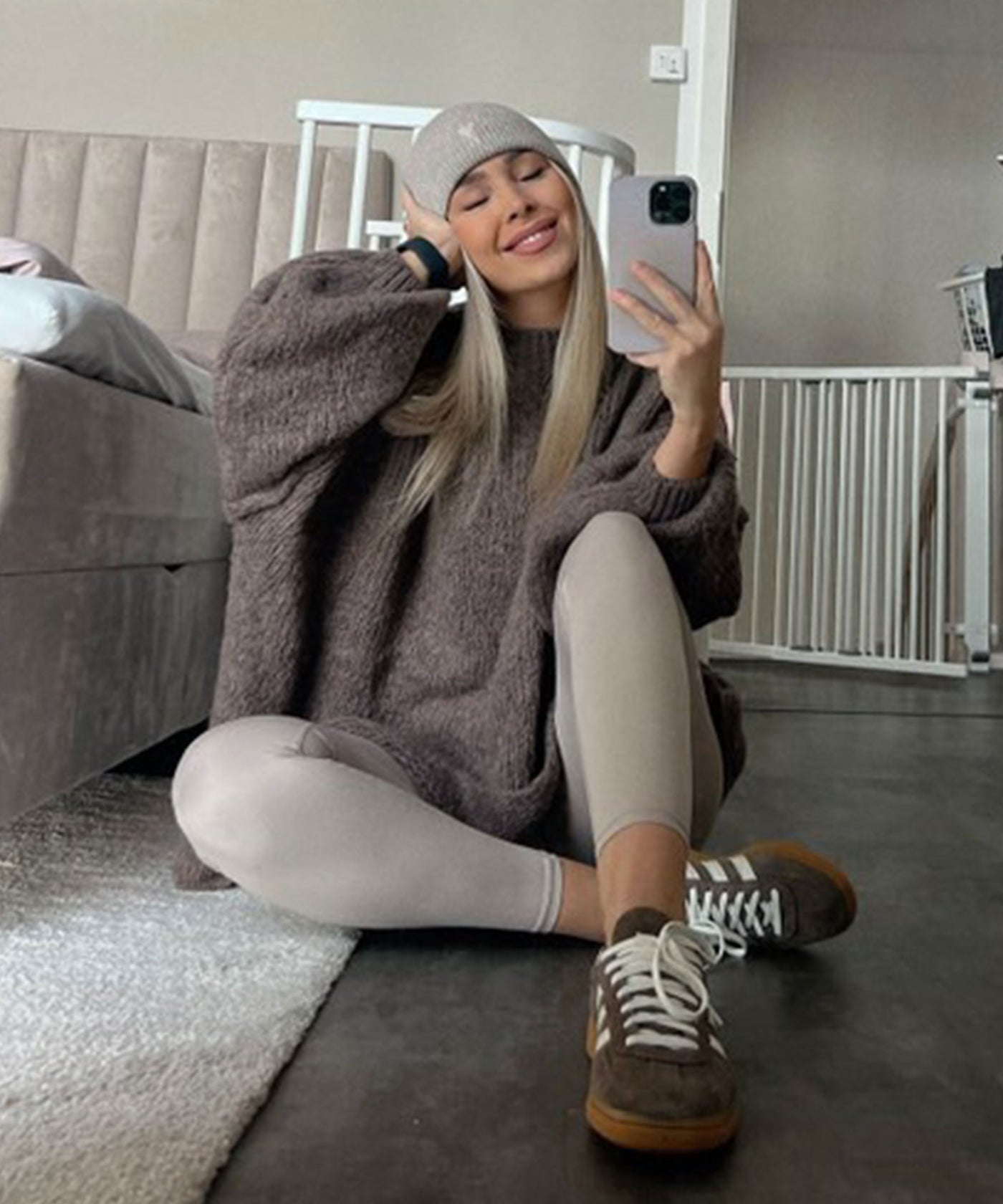 Oversize Pullover Nata Braun