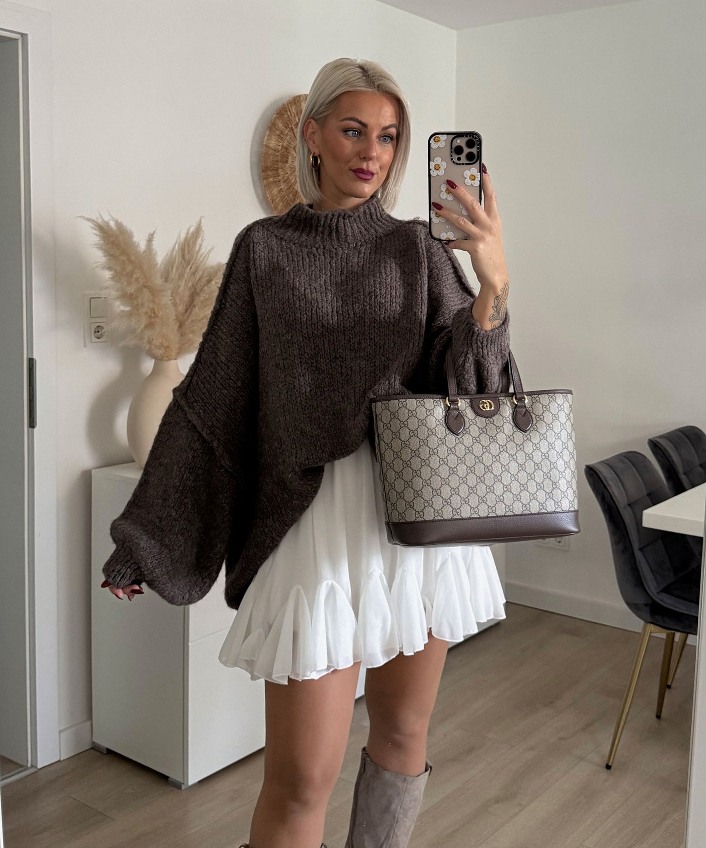 Oversize Pullover Nata Braun Ladypolitan ♡