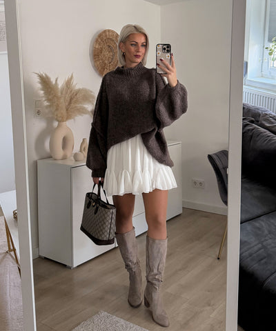 Oversize Pullover Nata Braun Ladypolitan ♡
