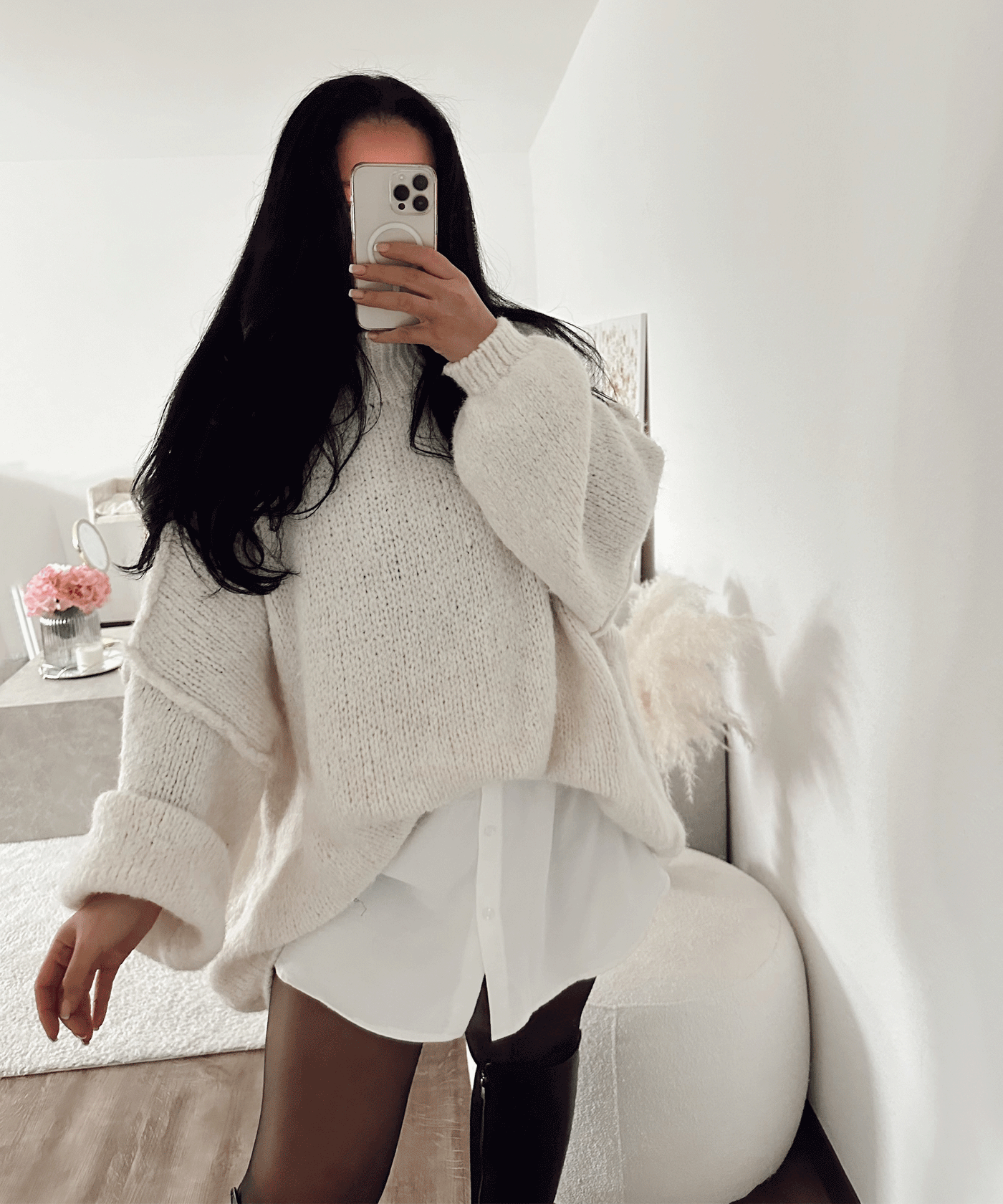 Blouse skirt Marta white 