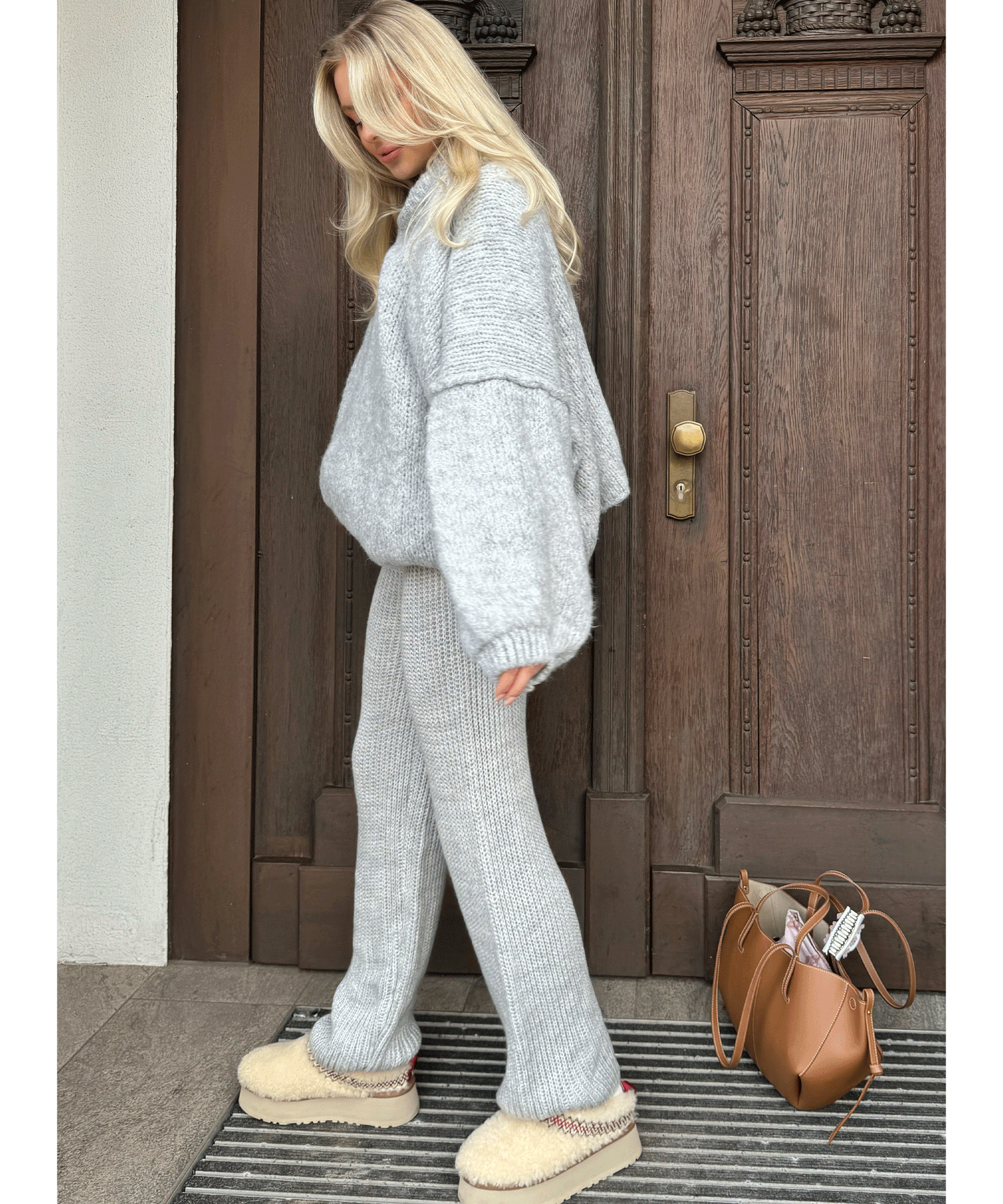 Oversize Pullover Nata Hellgrau  Ladypolitan ♡   