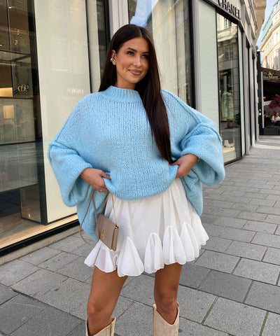 Oversize Pullover Nata Hellblau