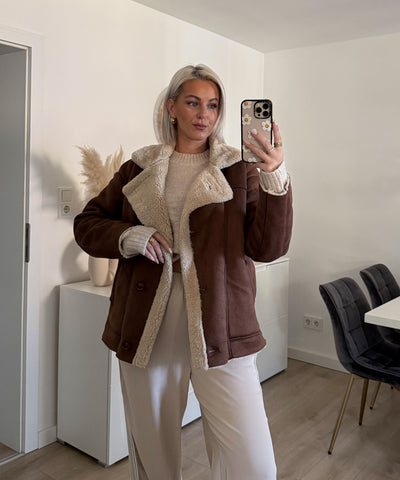 Lederjacke Penny braun