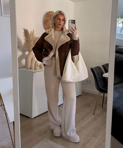 Lederjacke Penny braun