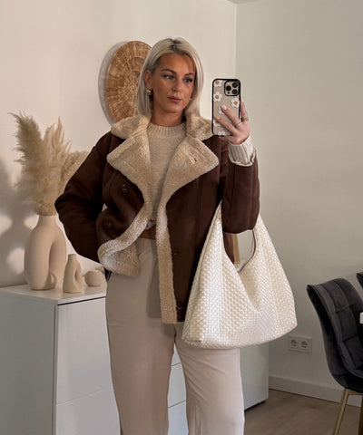 Lederjacke Penny braun