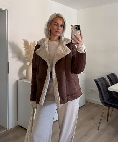Lederjacke Penny braun