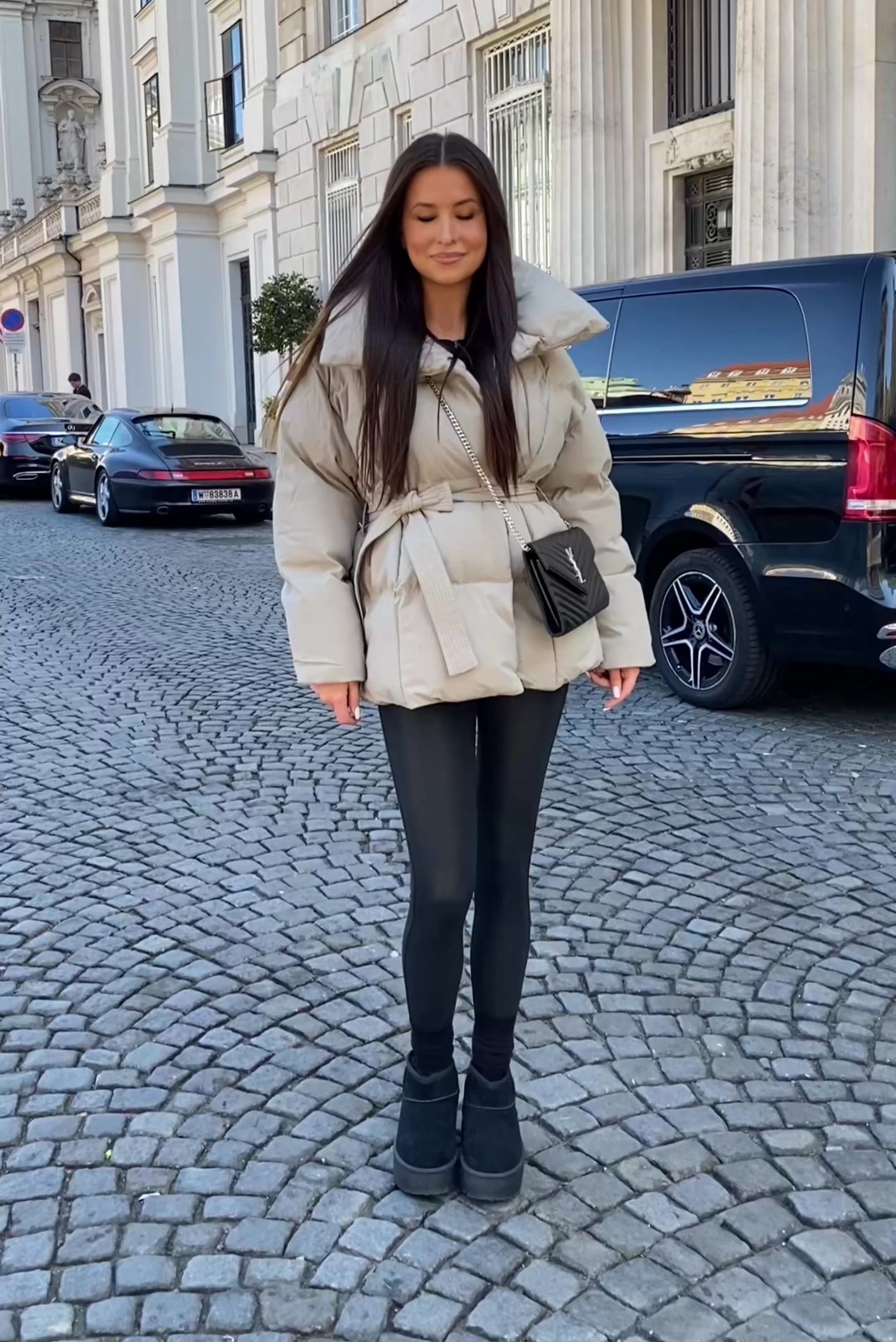 Jacke Kyleih Kurz Taupe