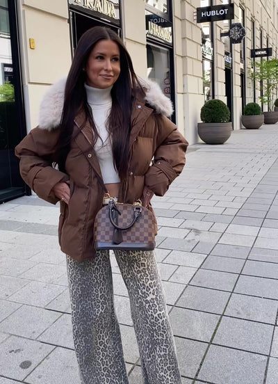 Winterjacke Nia Dunkelbraun