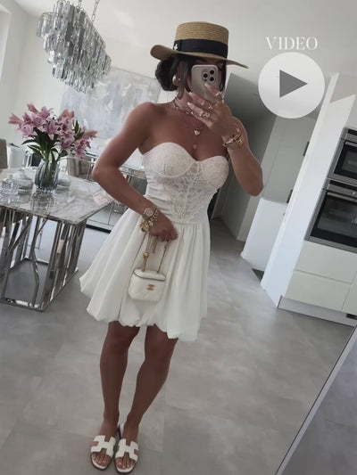 Kleid Elio Weiß Ladypolitan ♡
