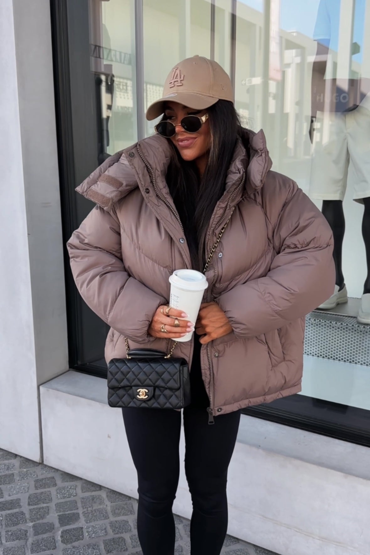 Pufferjacke Fina Taupe